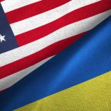 United States and Ukrainian flags